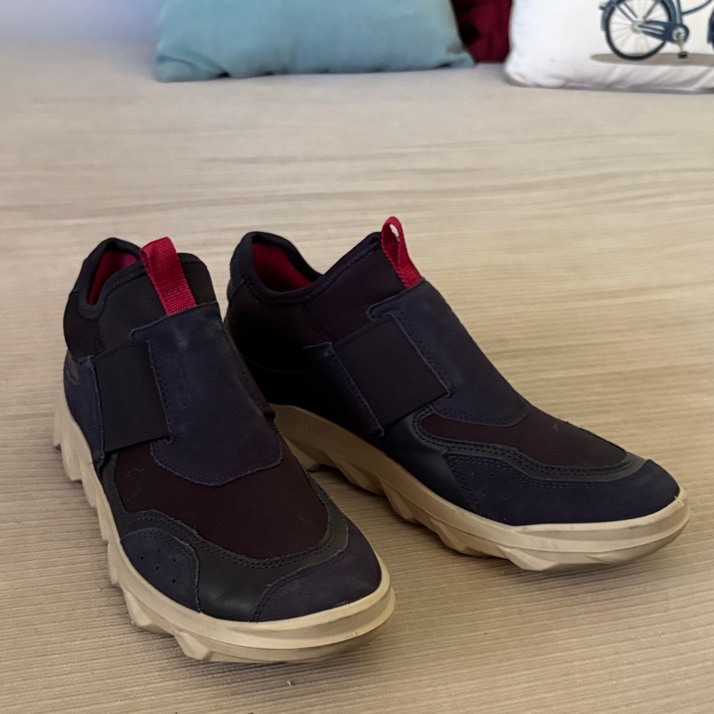 Ecco Navy Ankle Boots